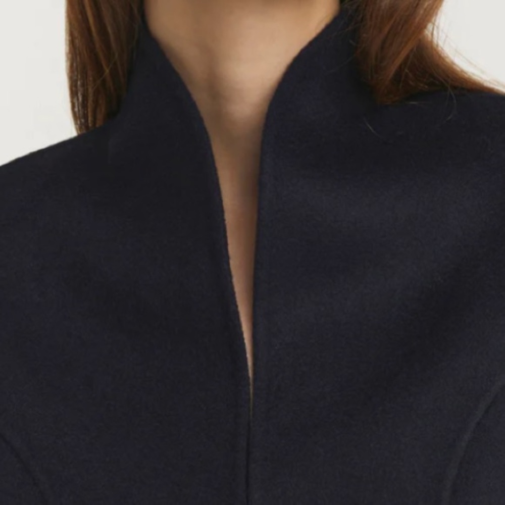PAUW Amsterdam $1.2k Short Double Face Cashmere Blazer sz 1=Small EUC Dark Blue - Picture 5 of 14
